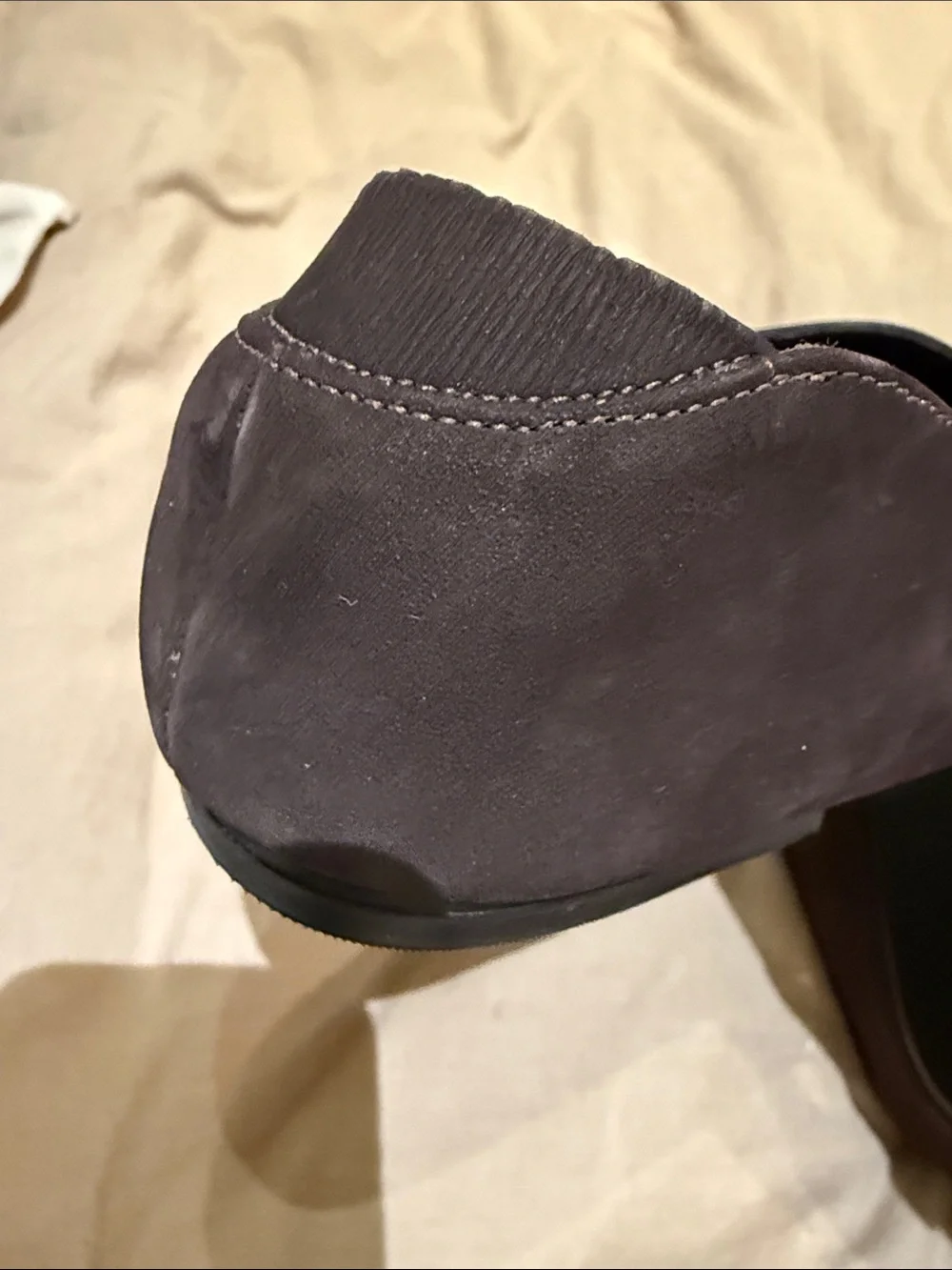 J. Jill Women's Slip-On Suede Flats in Dark Brown
